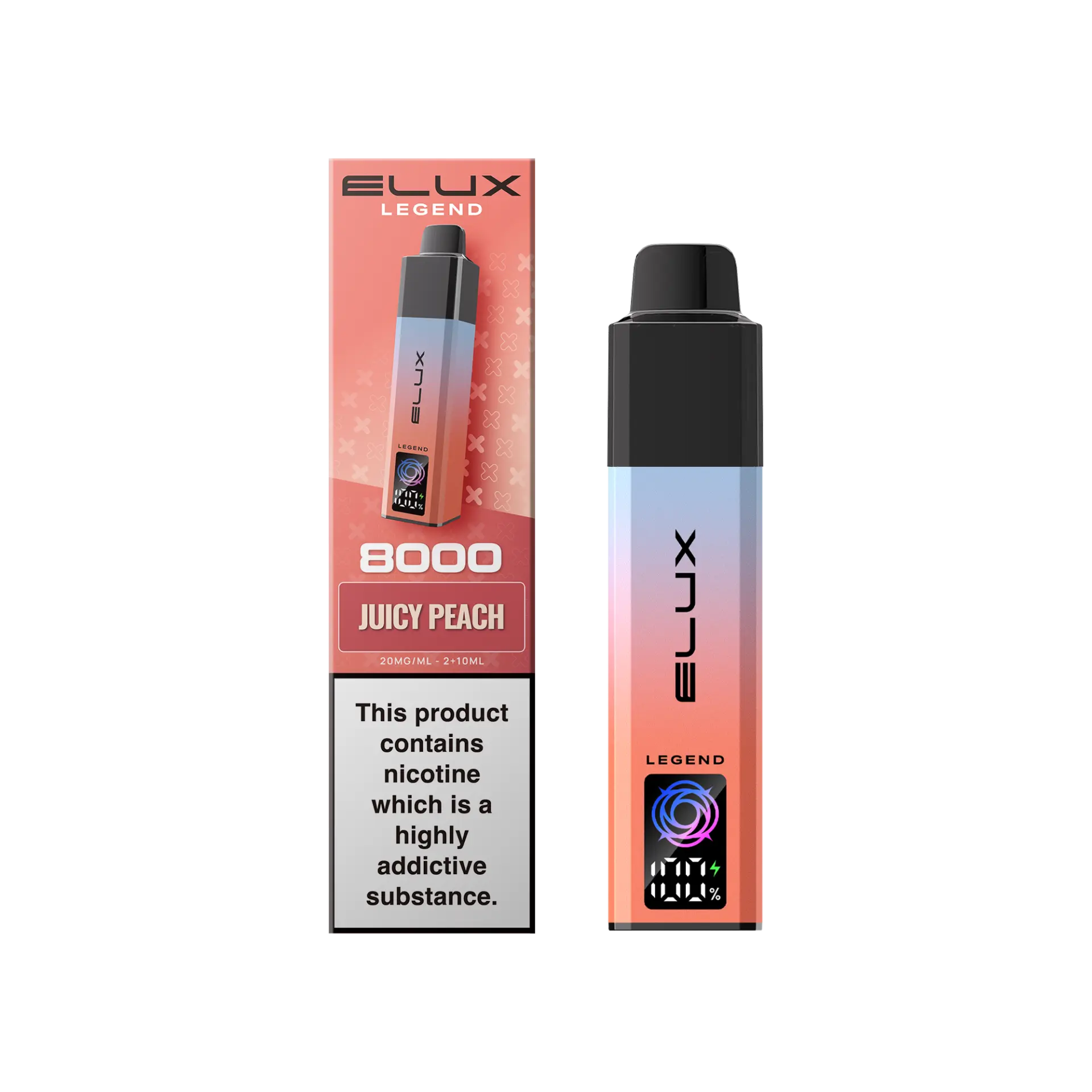 Juicy Peach Elux Legend 8K 8000 Pod Vape Kit