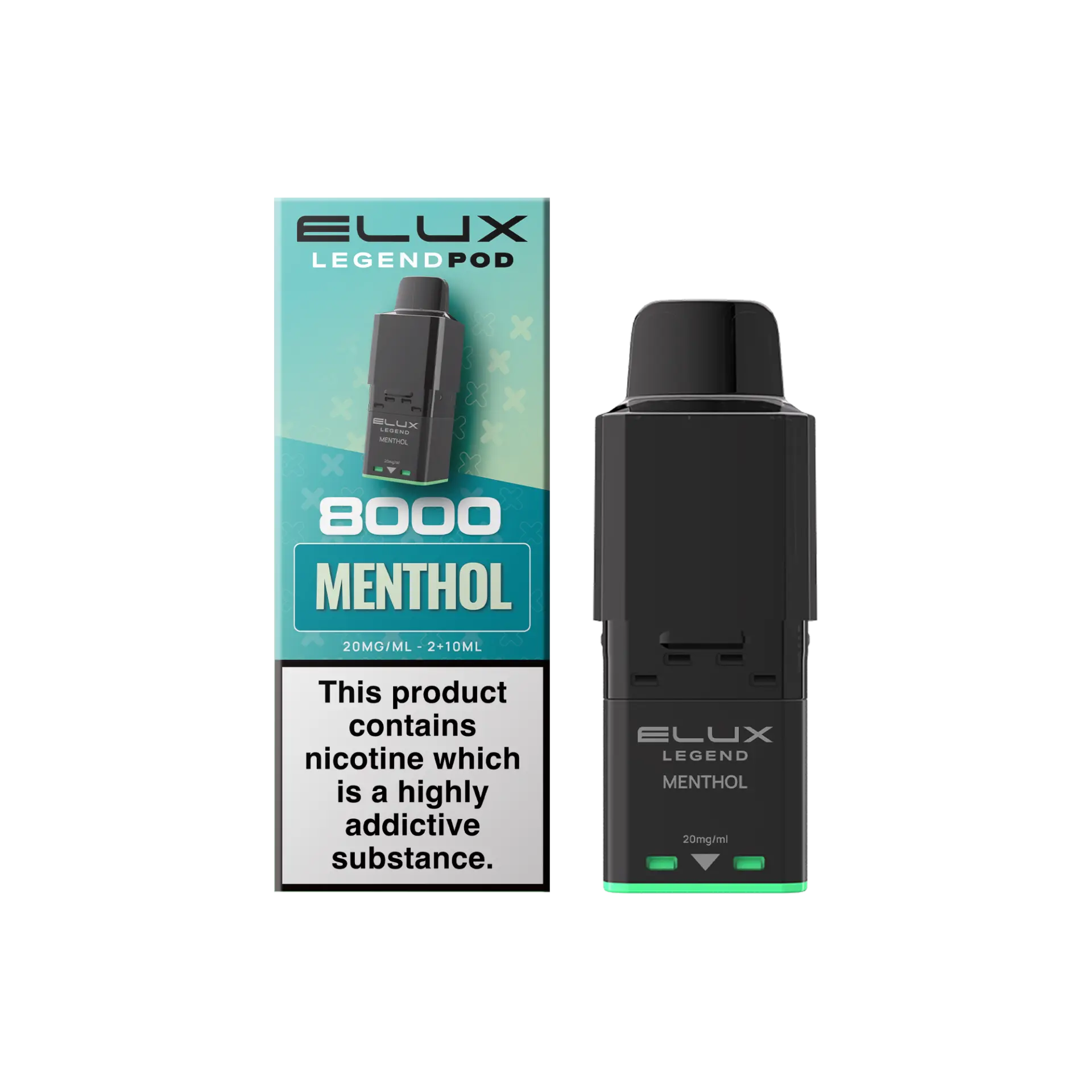 Menthol Elux Legend 8K 8000 Prefilled Replacement Pod