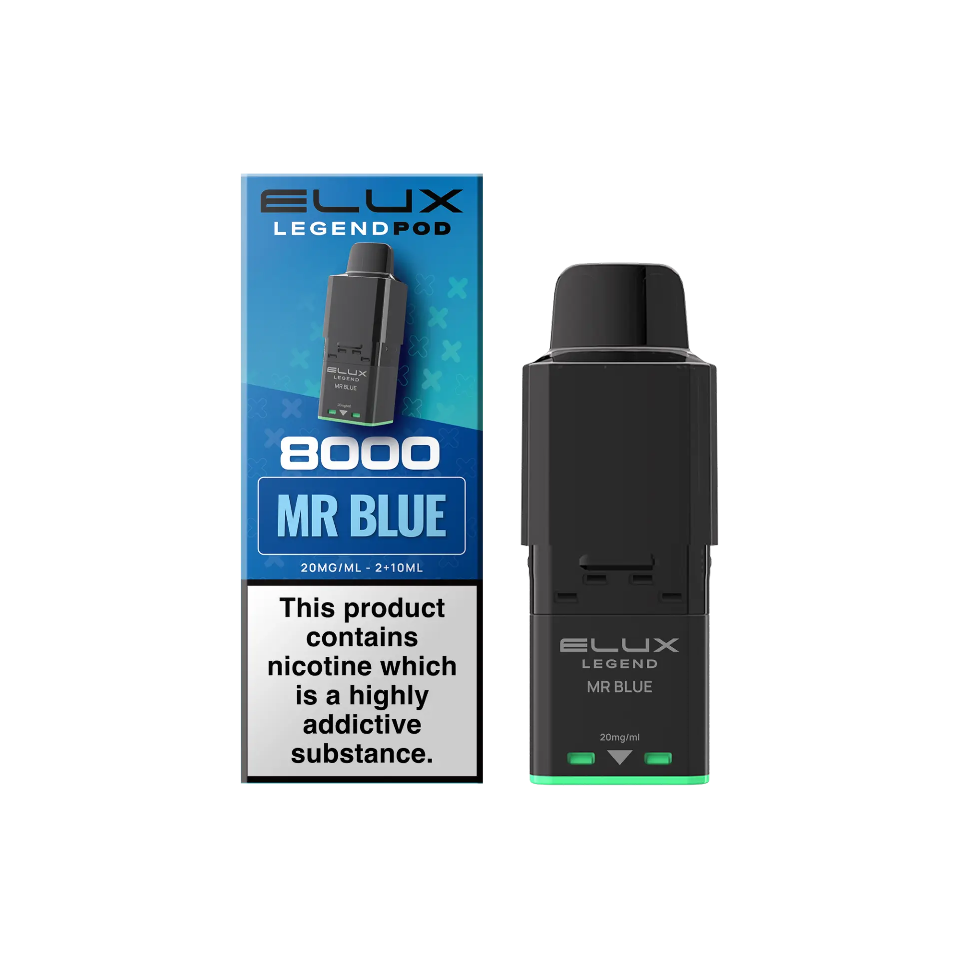 Mr Blue Elux Legend 8K 8000 Prefilled Replacement Pod