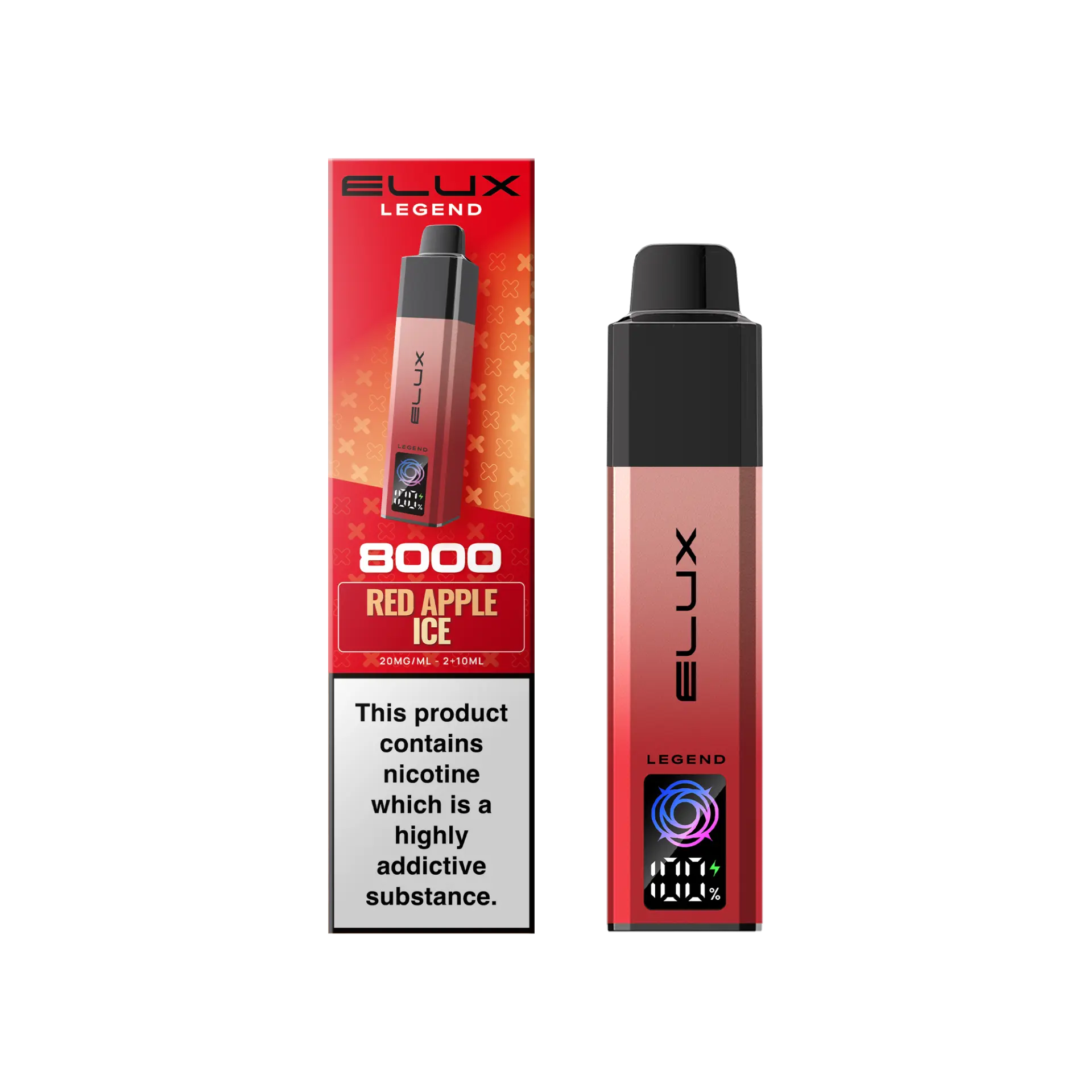 Red Apple Ice Elux Legend 8K 8000 Pod Vape Kit