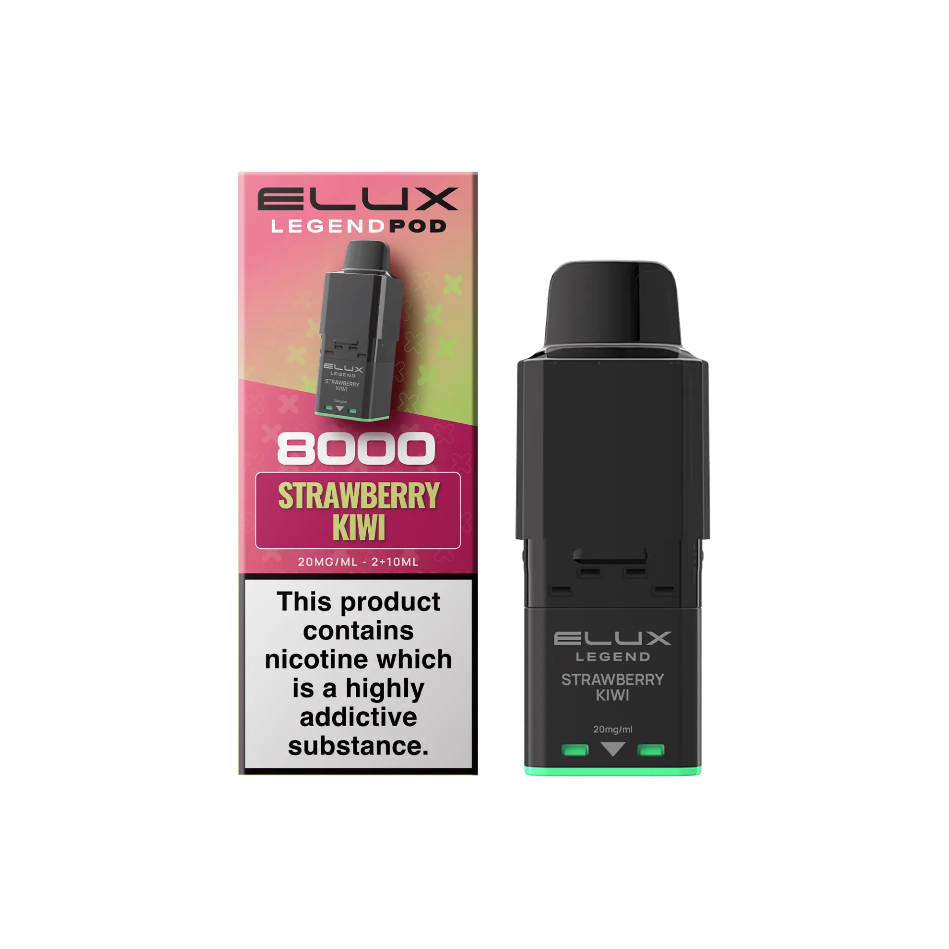 Strawberry Kiwi Elux Legend 8K 8000 Prefilled Replacement Pod