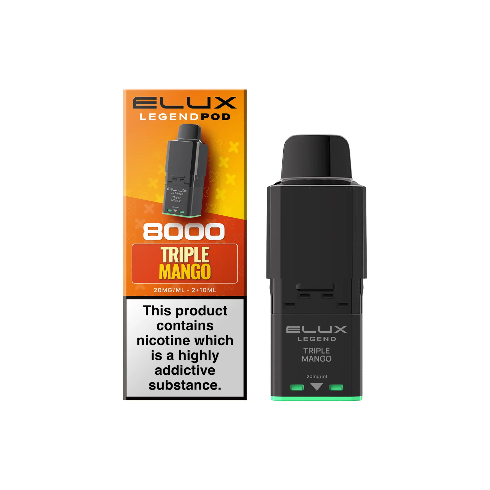Triple Mango Elux Legend 8K 8000 Prefilled Replacement Pod