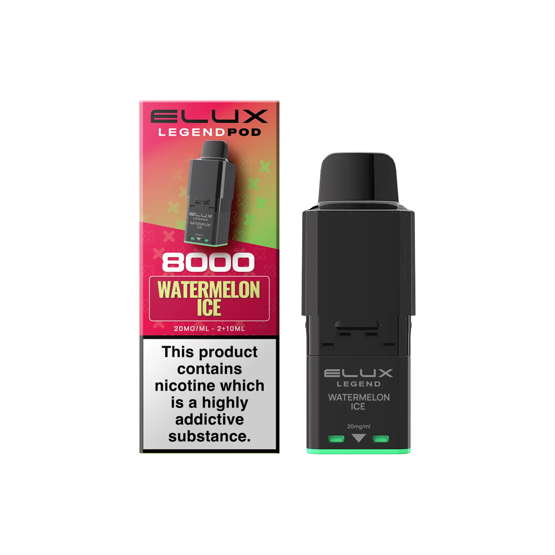 Watermelon Ice Elux Legend 8K 8000 Prefilled Replacement Pod